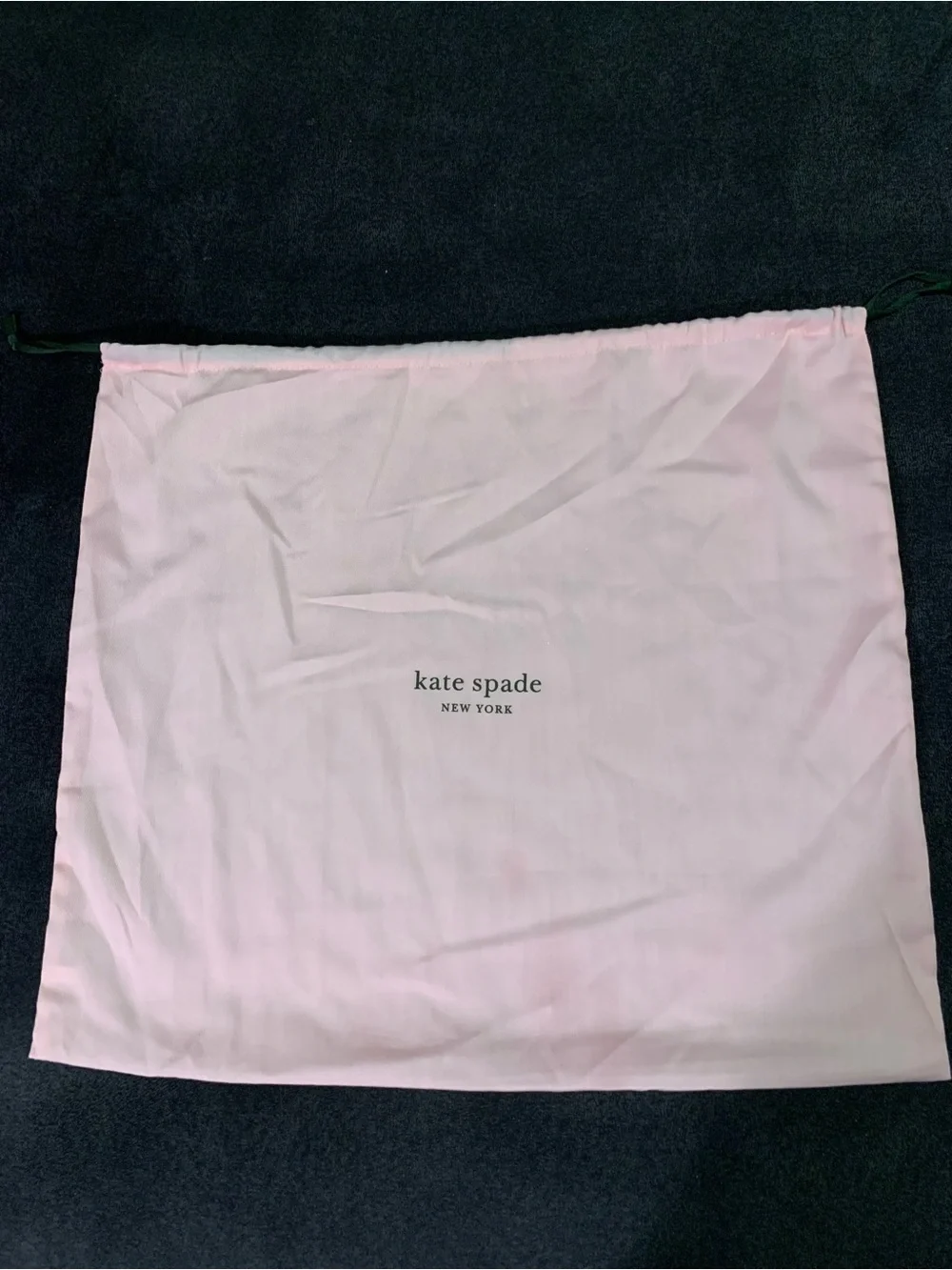 kate spade light pink drawstring dust bag